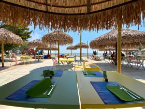 En strand i nærheden af campingpladsen