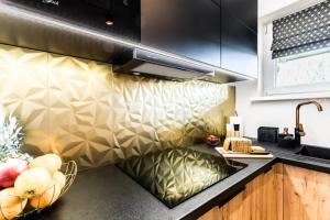 Kuchyňa alebo kuchynka v ubytovaní Apartament Diamentowy Odkryj Zakopane