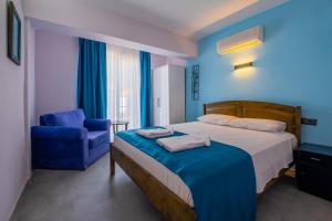 Cama o camas de una habitación en Selim Pansiyon