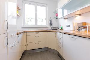 Kuchnia lub aneks kuchenny w obiekcie BRIGHT + CENTRAL near Belvedere by JR City Apartments
