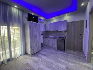 Kuchyň nebo kuchyňský kout v ubytování Nikolaidis Apartments