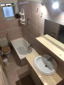 Koupelna v ubytování La casa di vincenzo