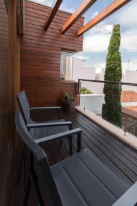 A balcony or terrace at Vivienda El Ciprés. Terraza con espectaculares vistas al Mar.