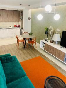 Η κουζίνα ή μικρή κουζίνα στο Apartament Moniuszko z Parkingiem podziemnym