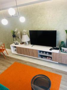 Μια τηλεόραση ή/και κέντρο ψυχαγωγίας στο Apartament Moniuszko z Parkingiem podziemnym +10 φωτογραφίες