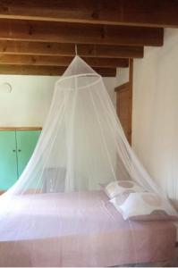 Postel nebo postele na pokoji v ubytování Un cosy sous le vent