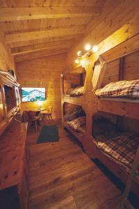 Postel nebo postele na pokoji v ubytování Stodingerhütte