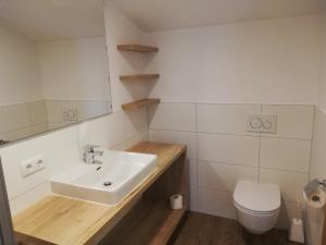 Koupelna v ubytování Hotel Posauner
