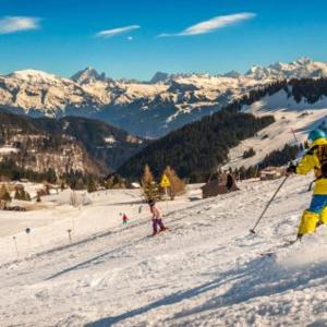 studio cabine Praz de Lys ziemā