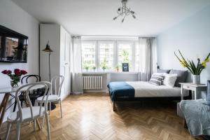 Posteľ alebo postele v izbe v ubytovaní New Studio in Fancy Neighborhood
