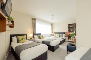 Camera con 3 letti e TV di Hillgrove Guesthouse a Dingle