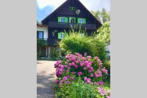 Vonkajšia záhrada v ubytovaní Ferienappartement Bellevue Wörthersee - privater Seezugang, Hunde auch herzlich willkommen
