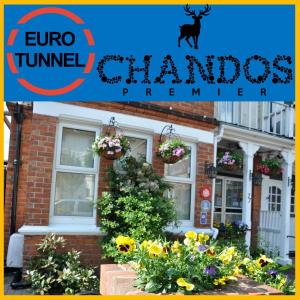 a collage of photos of a house with flowers at Chandos Premier Folkestone (Channel Tunnel) Hotel in Folkestone