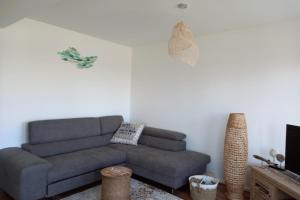 - un salon avec un canapé et une télévision dans l'établissement Superb Apartment Near The Sea, à Arcachon