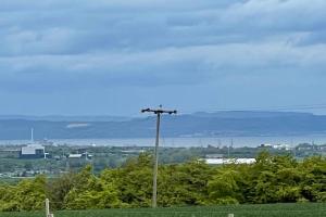 a street light in the middle of a field at Castle View House in Dalkeith +23 photos