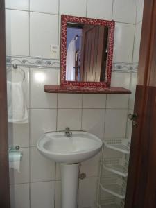 Kúpeľňa v ubytovaní Pousada Recanto dos Pássaros