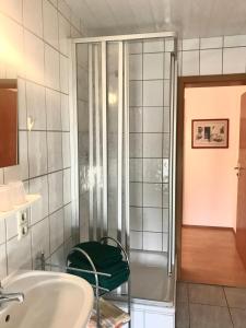 Koupelna v ubytování Ferienwohnung Zweinig02