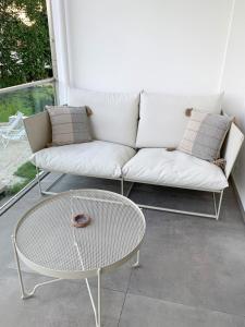 Posezení v ubytování Einzigartiges Loft von Loftalive