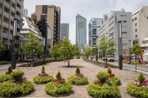Zahrada ubytování LOF HOTEL Shimbashi
