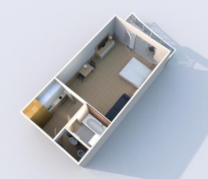 Plán poschodí v ubytovaní Aqua Apartman Panoráma