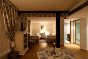 Posezení v ubytování Auberge Saint Laurent