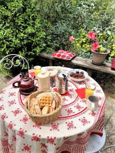 Morgenmad for gæster der bor på Merlettes des Sables