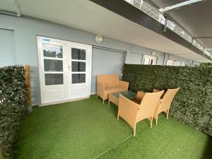 Posezení v ubytování Totem Apartments
