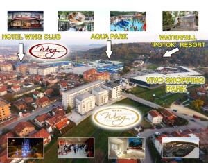 Nespecifikovaný výhled na destinaci Jagodina nebo výhled na město při pohledu z apartmánu