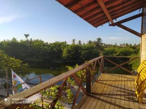 Balkon atau teras di Pousada Três Lagoas