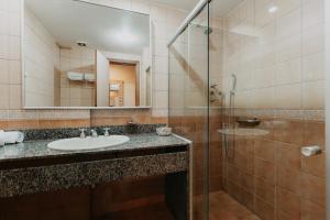 Phòng tắm tại Kastel Itaipava