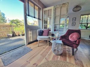 Posezení v ubytování B&B Duinbrink