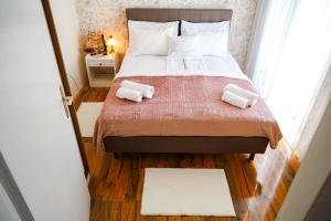 Ένα ή περισσότερα κρεβάτια σε δωμάτιο στο Apartment in Kali with sea view, balcony, air conditioning, Wi-Fi (4566-1) +30 φωτογραφίες