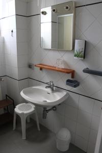Koupelna v ubytování Hotel Villa Cecilia