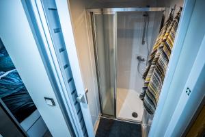 Koupelna v ubytování Rezidence Malše - Unikátní apartmány na vodě