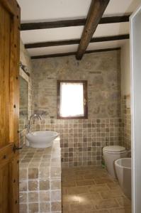 Koupelna v ubytování Agriturismo I Sassi Grossi