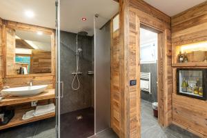 Koupelna v ubytování Hotel Majon Miramonti