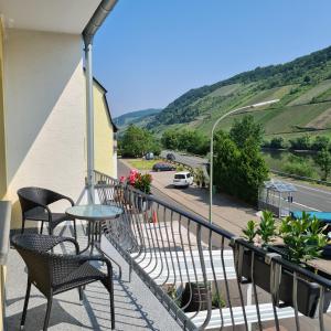 A balcony or terrace at Weingut Pension Gibbert-Pohl