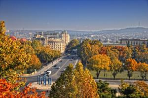 O vedere generală la munți sau o vedere la munte luată de la acest hotel