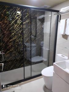 Koupelna v ubytování Sofu Hotel