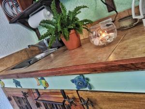 Kuchyň nebo kuchyňský kout v ubytování Seaside Inn Roatan