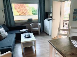Kuchyň nebo kuchyňský kout v ubytování Ferienwohnung Holstenstern