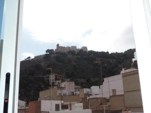 Uma vista da montanha tirada do hotel 