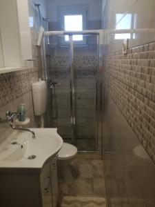 Koupelna v ubytování Apartman Laus