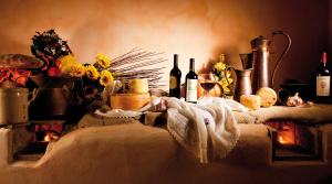 Postel nebo postele na pokoji v ubytování Agriturismo Colle Tocci