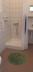 A bathroom at Aqua Hostel