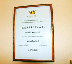 Certifikát, hodnocení, plakát nebo jiný dokument vystavený v ubytování Villa Sunshine / Slunečna Vila