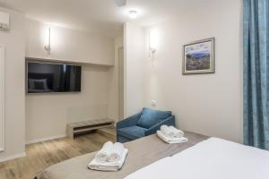 Postel nebo postele na pokoji v ubytování COR ROOMS