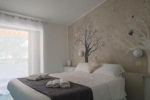 Кровать или кровати в номере Hotel Punto Verde