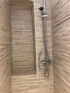 a shower with a shower head in a bathroom at Maison de naissance de Nostradamus in Saint-Rémy-de-Provence