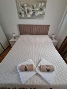 Postel nebo postele na pokoji v ubytování Apartments Ledic